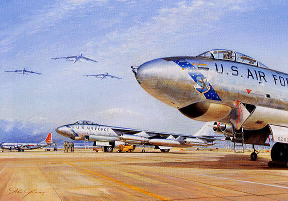 "Cold War Warriors" - John Young - B-47 Stratojet Aviation Art